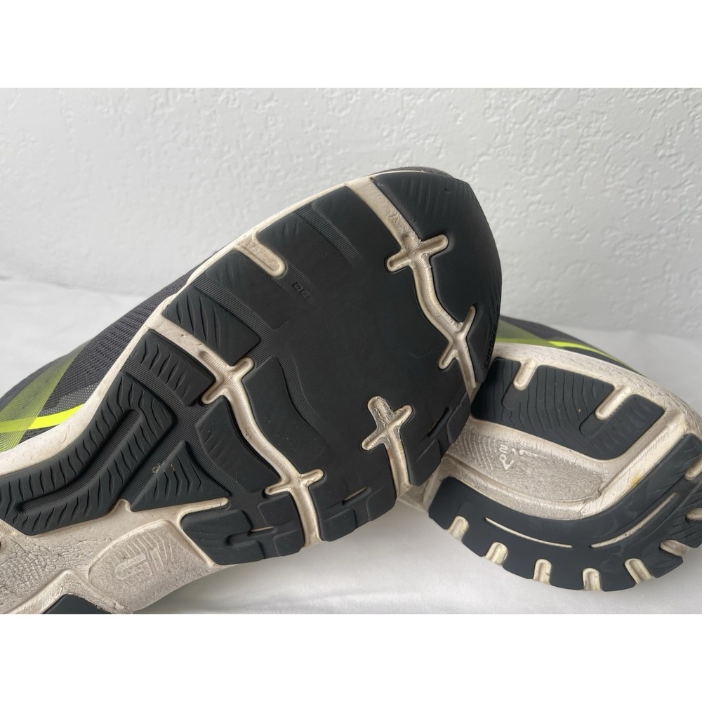 Brooks Ghost 15 Men's 12D Gray /Neon Green Running Athletic Shoes - Picture 8 of 10